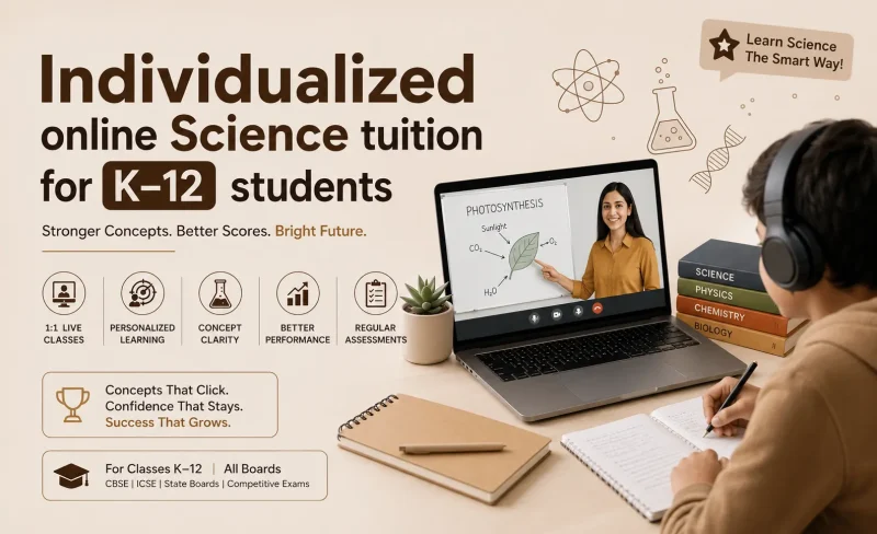 Individualized online Science tuition for K–12 students